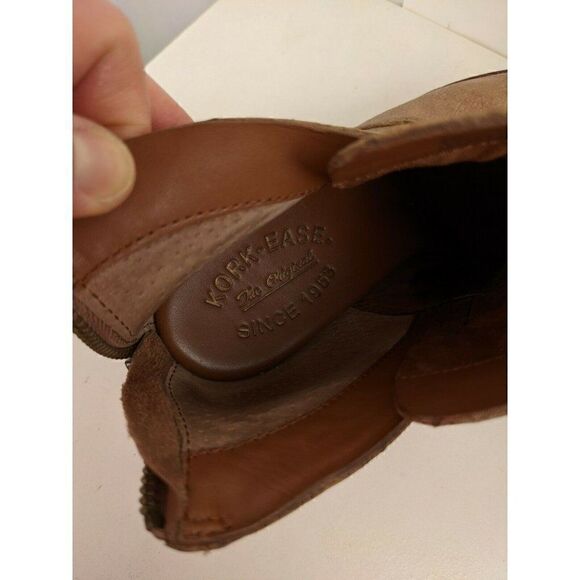 Kork ease Castaneda Brown tan leather booties size 6M - Picture 4 of 7